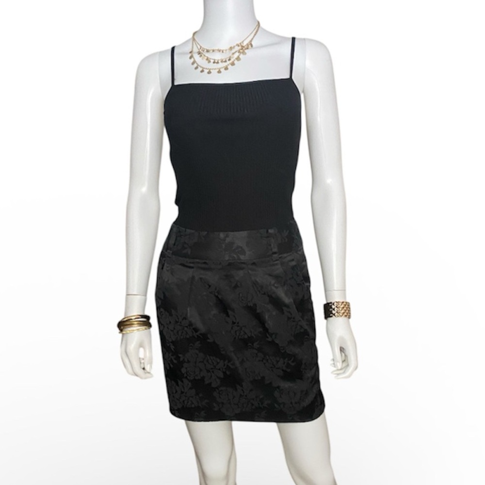 Forever 21- Black Floral Skirt